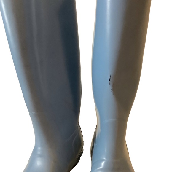 Hunter Tall Rain Boots Light Blue Size 8 – Flawed - Picture 3 of 8